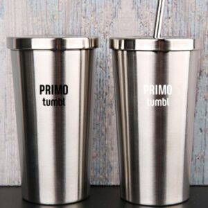 앰버 이중스텐 빨대 텀블러 판촉물 대용량 550ml 인쇄 제작 대표이미지